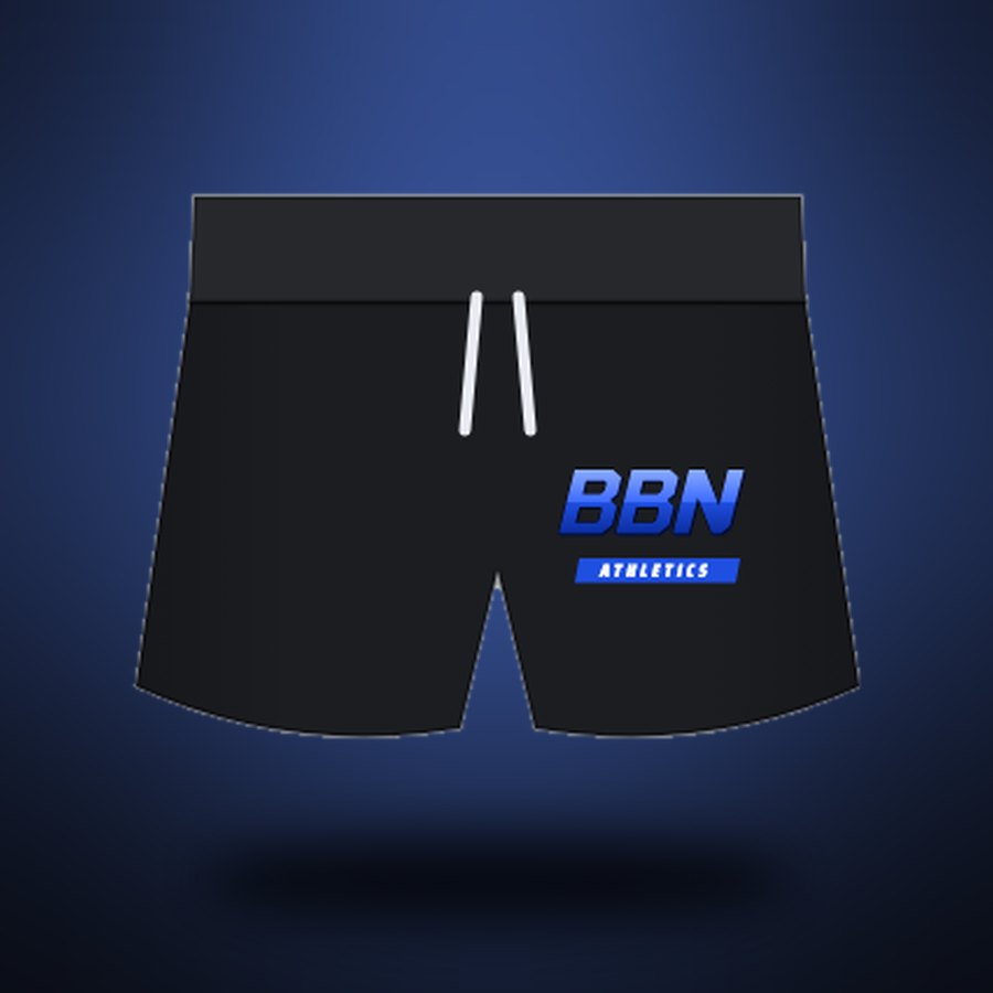 Black women's BBN booty shorts, front