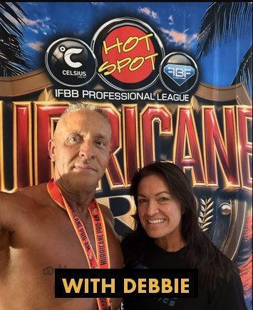 Nick with Debbie at the Hurricane Pro